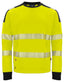 6108 SWEATSHIRT HI VIZ Yellow/Bl - Suomen Brodeeraus