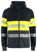 6122 TECNICAL HOODIE HI VIZ Yellow/Bl - Suomen Brodeeraus