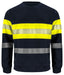 6129 SWEATSHIRT HI VIZ Yellow - Suomen Brodeeraus