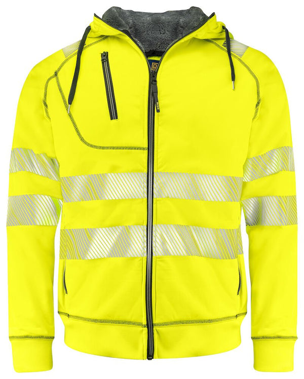 6130 Hoodjacket Yellow/Bl - Suomen Brodeeraus