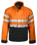 6407 PADDED JACKET ORANGE/BLCK - Suomen Brodeeraus