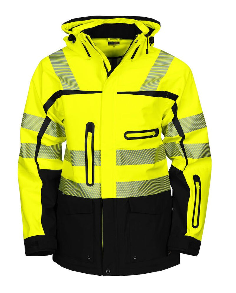 6417 3-LAYER JACKET HV Yellow/Bl 4XL - Suomen Brodeeraus