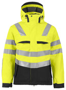 6422 PADDED JACKET HV Yellow/Bl - Suomen Brodeeraus