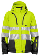 6424 PADDED JACKET WMN EN ISO 20471 Yellow/Bl - Suomen Brodeeraus