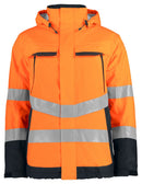 6441 PADDED JACKET HV Orange/blck - Suomen Brodeeraus