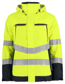 6441 PADDED JACKET HV Yellow/Bl - Suomen Brodeeraus
