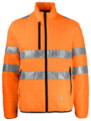 6444 PADDED JACKET HI VIZ Orange/blck - Suomen Brodeeraus