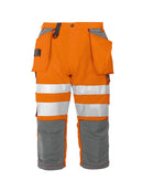 6510 PROJOB 3/4 PANTS Orange - Suomen Brodeeraus