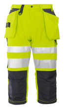 6510 PROJOB 3/4 PANTS YELL/BLACK - Suomen Brodeeraus