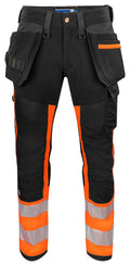 6540 WAISTPANT HI VIZ Orange/blck - Suomen Brodeeraus