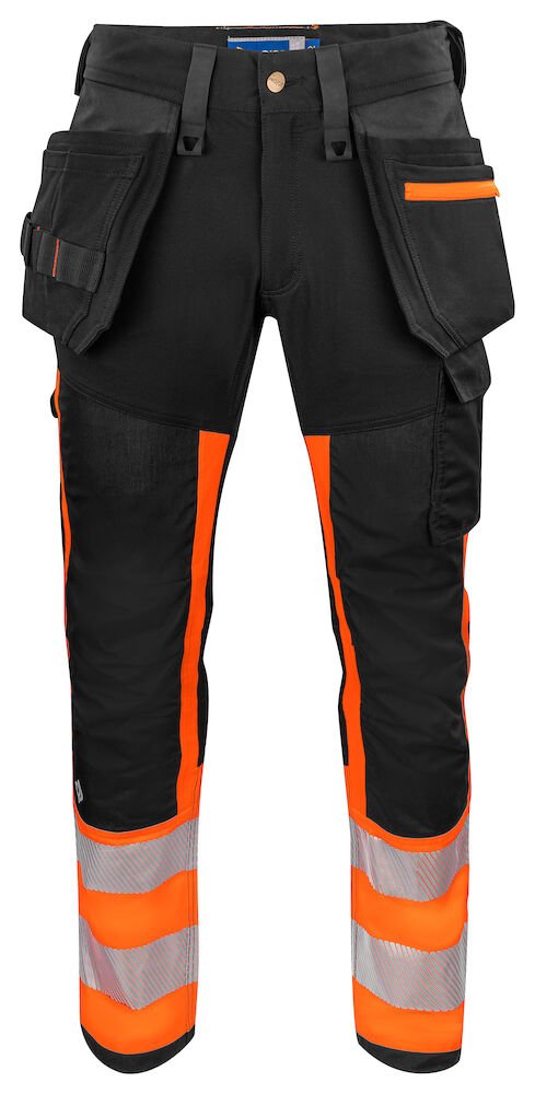 6540 WAISTPANT HI VIZ Orange/blck - Suomen Brodeeraus