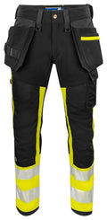 6540 WAISTPANT HI VIZ Yellow/Bl - Suomen Brodeeraus