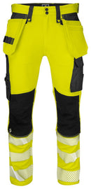 6571 HI VIZ STRETCH PANT Yellow/Bl - Suomen Brodeeraus