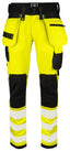 6573 WAISTPANT STRETCH EN ISO 20471 Yellow/Bl - Suomen Brodeeraus