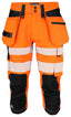 6577 PIRATE PANTS EN ISO 20471 CLA Orange/blck - Suomen Brodeeraus