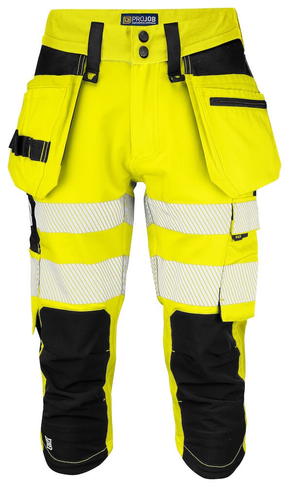 6577 PIRATE PANTS EN ISO 20471 CLASS Yellow/Bl - Suomen Brodeeraus