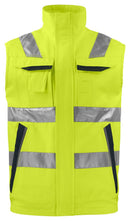 6711 VEST HV Yellow/Bl - Suomen Brodeeraus