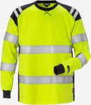 Alva varavaate Flamestat high vis pitkähihainen t-paita lk 3 7077 TFLH Neonkeltainen/Tummansininen