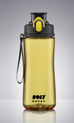 BOLT Water Bottle Neon 550ml Yellow
