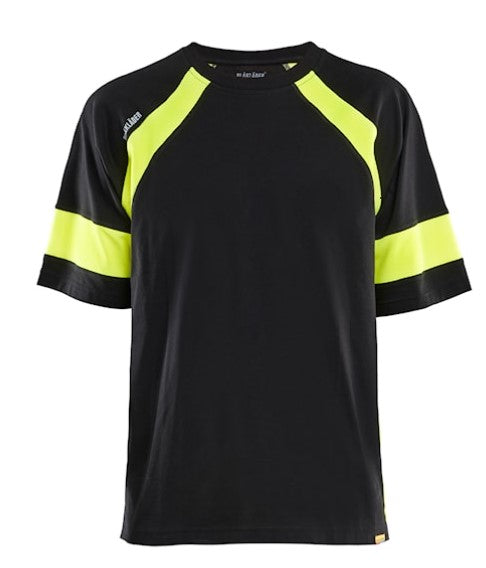 T-shirt Black/Highlight Yellow
