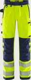 High vis Green stretch trousers class 2 2645 GSTP Neon yellow/Navy blue
