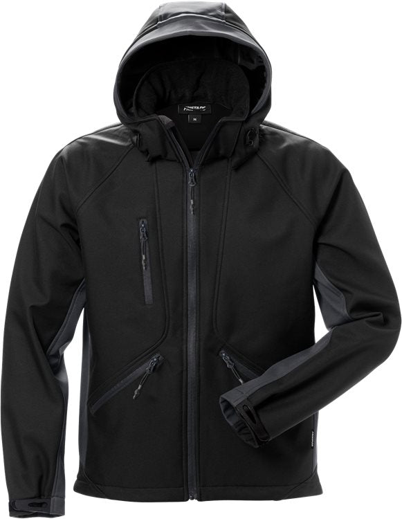 Acode softshell takki 1414 SHI Musta/harma - Suomen Brodeeraus