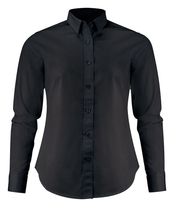 ACTON WOMAN BUSINESS SHIRT BLACK XXL - Suomen Brodeeraus