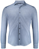 Advantage Shirt Indigo Mel - Suomen Brodeeraus