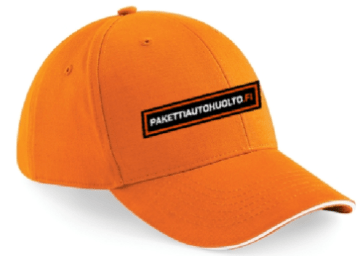 ATHLEISURE LIPPIS Orange/White - Suomen Brodeeraus