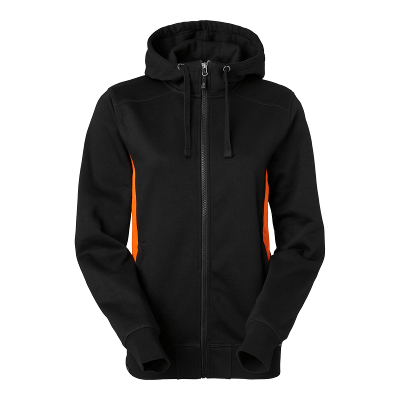 Ava Sweat w Black/Orange - Suomen Brodeeraus