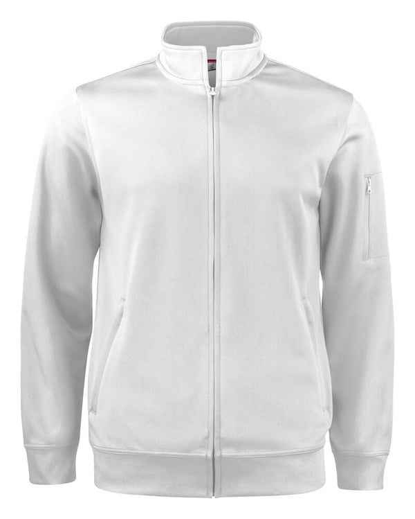 Basic Active Cardigan White - Suomen Brodeeraus