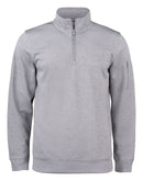 Basic Active Half Zip Grey Mel - Suomen Brodeeraus