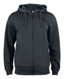 Basic Active Hoody FZ Black - Suomen Brodeeraus