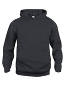 BASIC HOODY JR BLACK - Suomen Brodeeraus