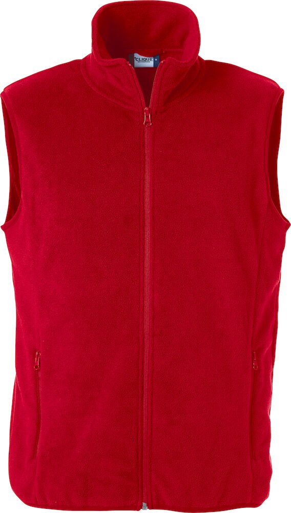 Basic Polar Fleece Vest Red - Suomen Brodeeraus