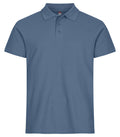 Basic Polo Steel blue - Suomen Brodeeraus