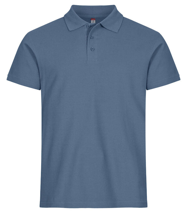 Basic Polo Steel blue - Suomen Brodeeraus