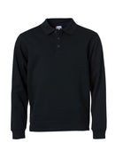 BASIC POLO SWEATER Black - Suomen Brodeeraus