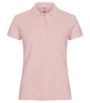 Basic Polo women Candy pink - Suomen Brodeeraus