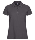 Basic Polo women Metal grey - Suomen Brodeeraus