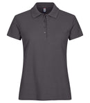 Basic Polo women Metal grey - Suomen Brodeeraus