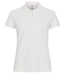 Basic Polo women Offwhite - Suomen Brodeeraus