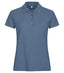 Basic Polo women Steel blue - Suomen Brodeeraus