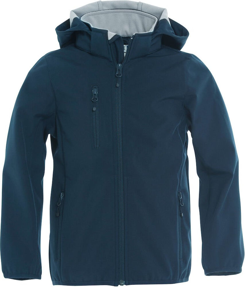 Basic Softshell jacket junior Dark navy - Suomen Brodeeraus