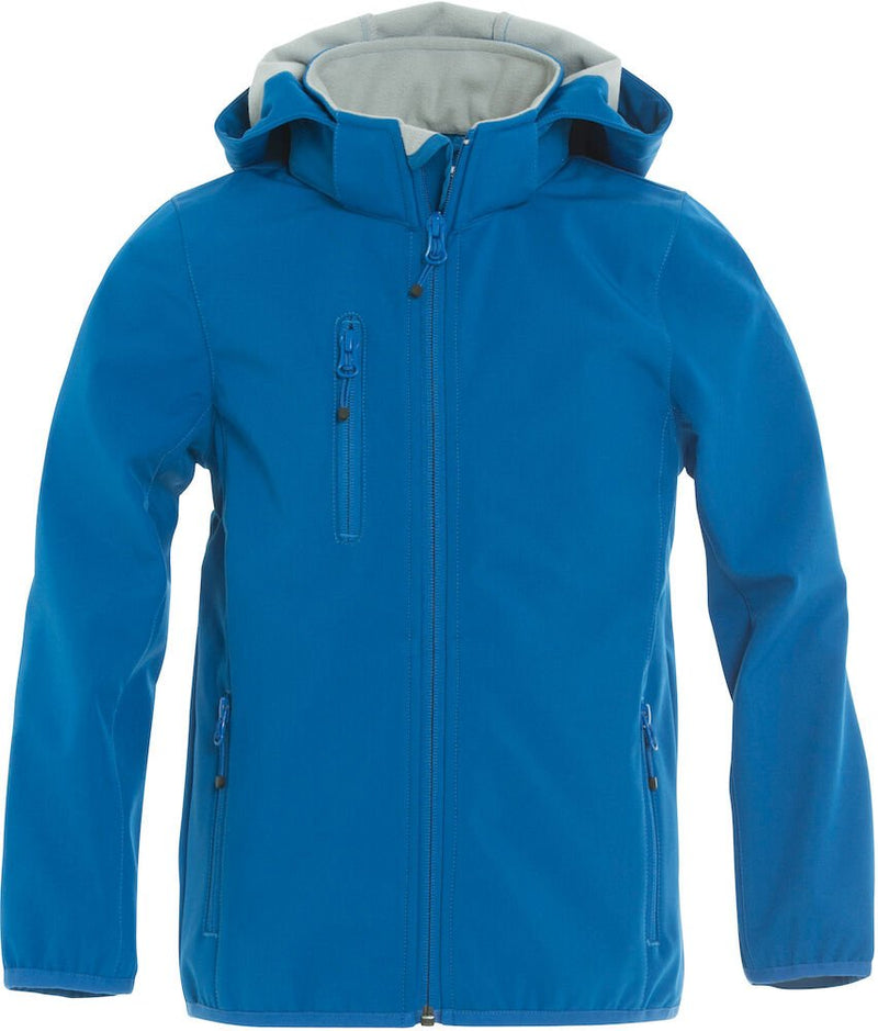 Basic Softshell jacket junior Royalblue 110/120 - Suomen Brodeeraus