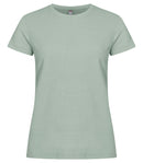 Basic - T Ladies Sage Green - Suomen Brodeeraus