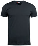 Basic-T V-neck Black - Suomen Brodeeraus