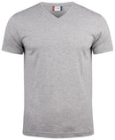 Basic-T V-neck Grey Mel - Suomen Brodeeraus