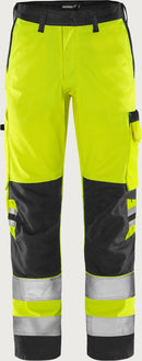 High vis Green housut LK 2 2651 GPLU Neonkeltainen/Musta