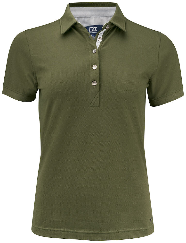 CB Advantage Premium Polo ladies Ivy Green L - Suomen Brodeeraus